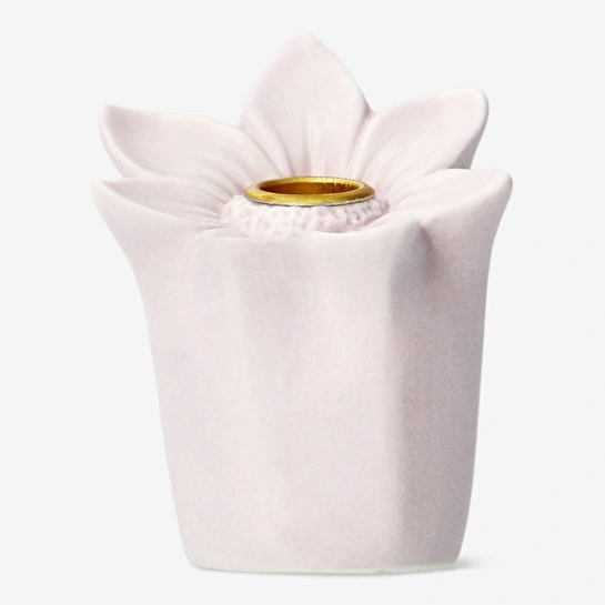 Flying Tiger Copenhagen Pembe Çiçek Şeklinde Seramik Mumluk