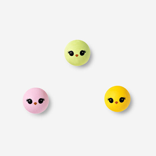 Flying Tiger Copenhagen 3'lü Çok Renkli Zıplayan Top Şeklinde Silgi Seti