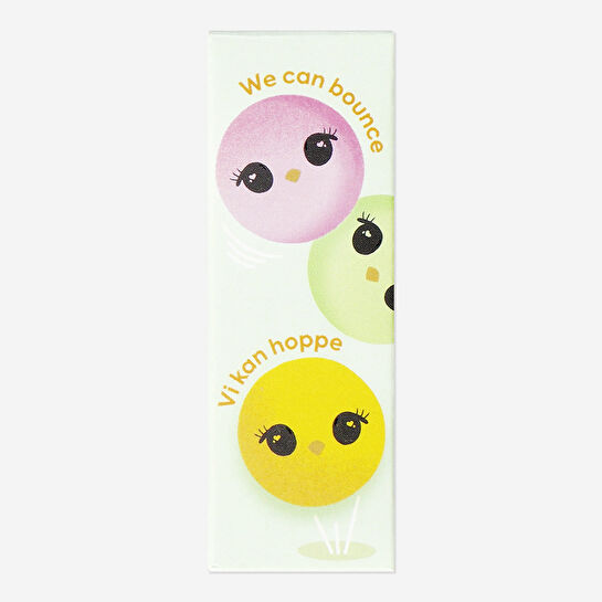 Flying Tiger Copenhagen 3'lü Çok Renkli Zıplayan Top Şeklinde Silgi Seti