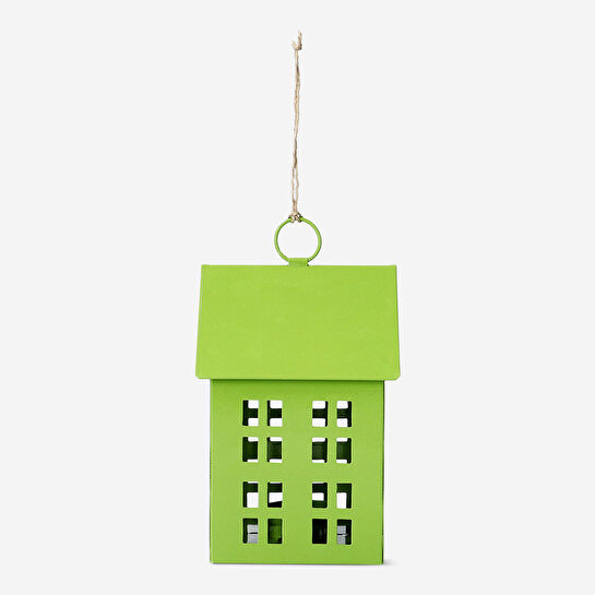Flying Tiger Copenhagen Yeşil Ev Şeklinde Askılı Metal Fener