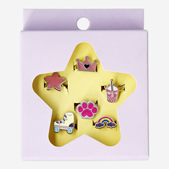 Flying Tiger Copenhagen 6'lı Ayarlanabilir Yüzük Seti