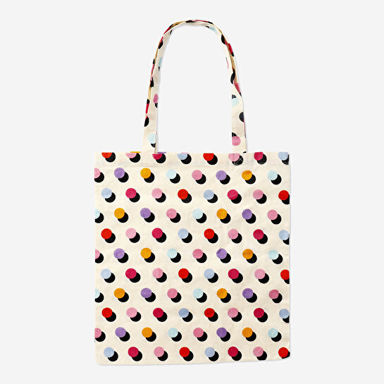 Flying Tiger Copenhagen Çok Renkli Bıyık Desenli Bez Çanta