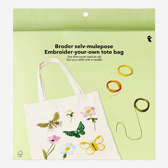 Flying Tiger Copenhagen Kendin Yap Nakışlı Bez Çanta Kiti