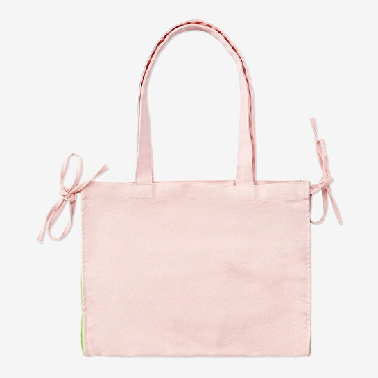 Flying Tiger Copenhagen Fiyonk Detaylı Toz Pembe Shopper Çanta