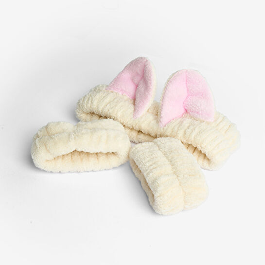 Flying Tiger Copenhagen Peluş Saç Bandı ve Cilt Bakım Bilekliği Seti