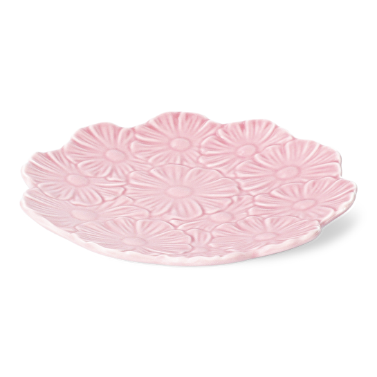 Flying Tiger Copenhagen Küçük Pembe Çiçek Desenli Seramik Tabak