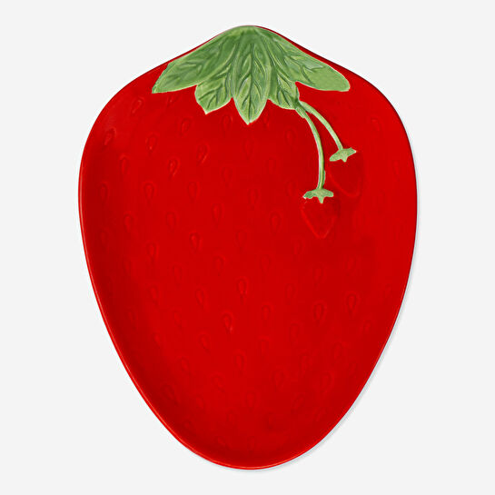 Flying Tiger Copenhagen Çilek Şeklinde Seramik Tabak