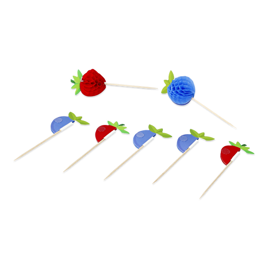Flying Tiger Copenhagen 8'li Kırmızı Meyve Detaylı Kürdan