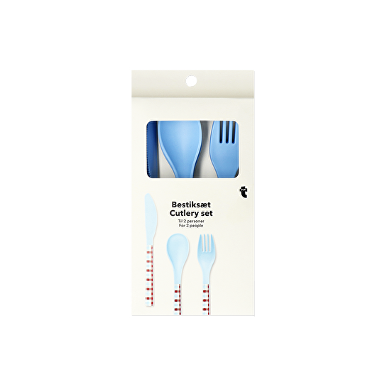 Flying Tiger Copenhagen 6'lı Plastik Çatal Kaşık Bıçak Seti