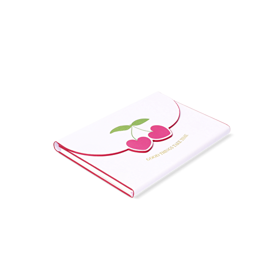 Flying Tiger Copenhagen Kiraz Desenli Pembe Defter A5