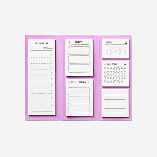 Flying Tiger Copenhagen Pembe Dikey Yapışkanlı Not Kağıdı