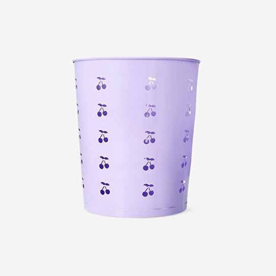 Flying Tiger Copenhagen Mor Kiraz Desenli Çöp Kovası