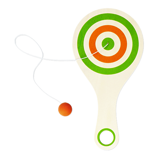 Flying Tiger Copenhagen Ahşap Top Sektirme Raketi