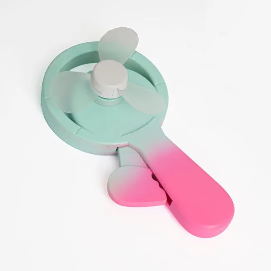 Flying Tiger Copenhagen Pembe Yeşil El Vantilatörü