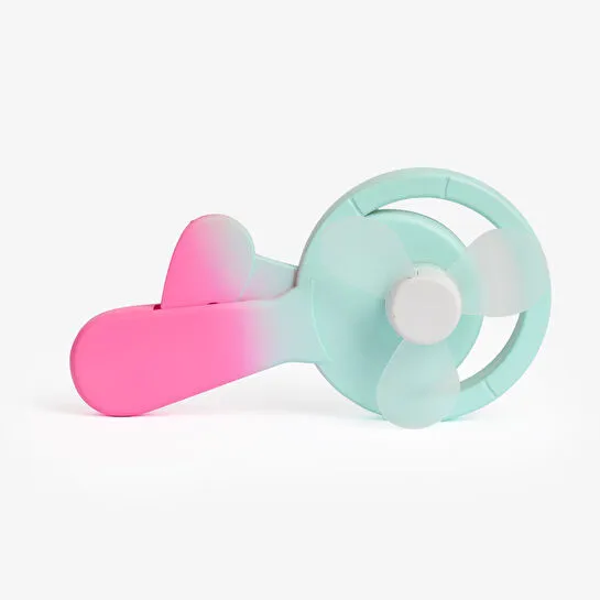 Flying Tiger Copenhagen Pembe Yeşil El Vantilatörü