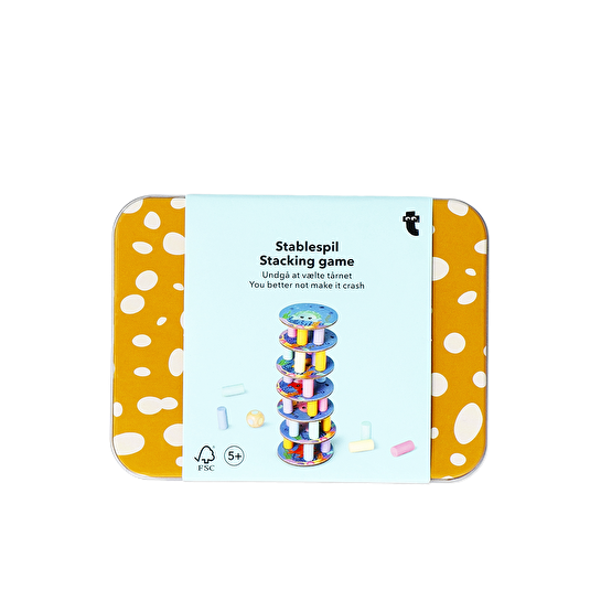 Flying Tiger Copenhagen Metal Kutuda Mini Kule Yapma Oyunu