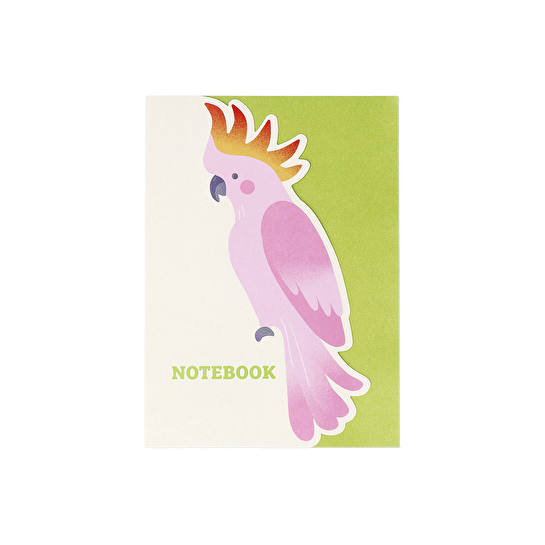 Flying Tiger Copenhagen Pembe Papağan Desenli Defter