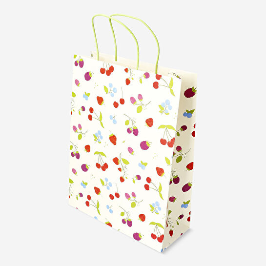 Flying Tiger Copenhagen Kırmızı Meyve Desenli Hediye Çantası