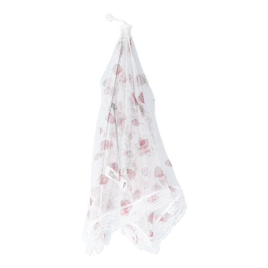 Flying Tiger Copenhagen Çilek Desenli Beyaz Yiyecek Koruma Teli