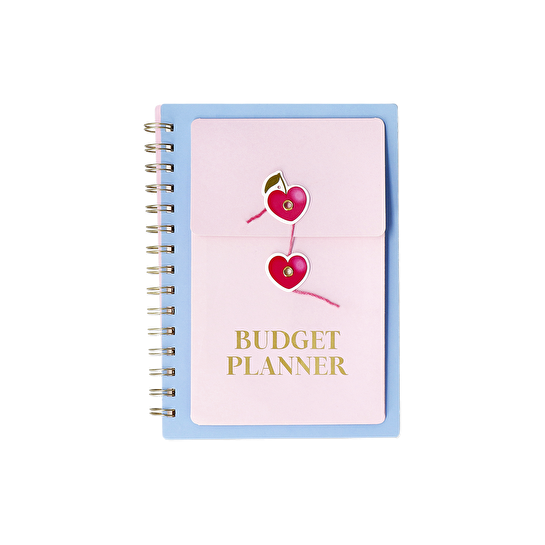 Flying Tiger Copenhagen Pembe Stickerlı Bütçe Planlama Defteri A5