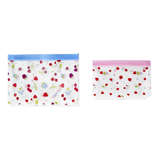 Flying Tiger Copenhagen 2'li Meyve Desenli Kilitli Poşet