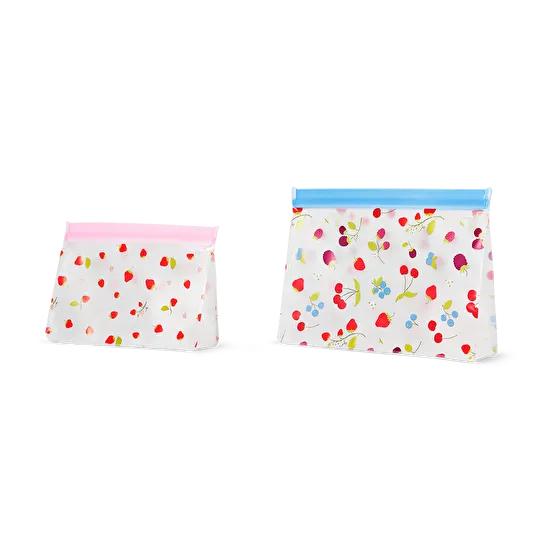 Flying Tiger Copenhagen 2'li Meyve Desenli Kilitli Poşet