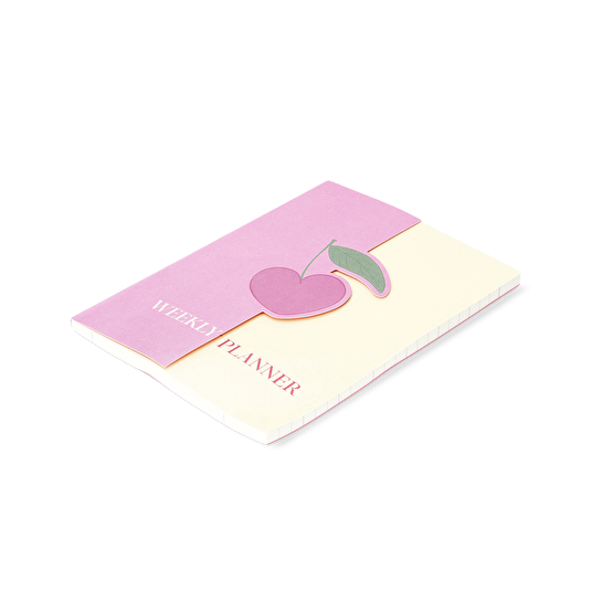 Flying Tiger Copenhagen Pembe Kiraz Desenli Haftalık Planlayıcı Defter