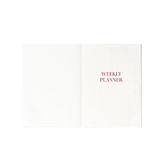 Flying Tiger Copenhagen Pembe Kiraz Desenli Haftalık Planlayıcı Defter