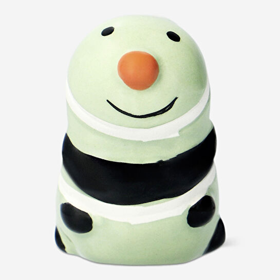 Flying Tiger Copenhagen Yeşil Tırtıl Şeklinde Seramik Saksı Süsü