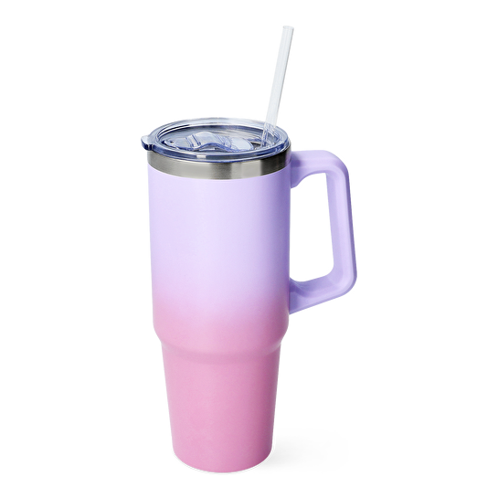 Flying Tiger Copenhagen Pembe Pipetli Kulplu Su Matarası