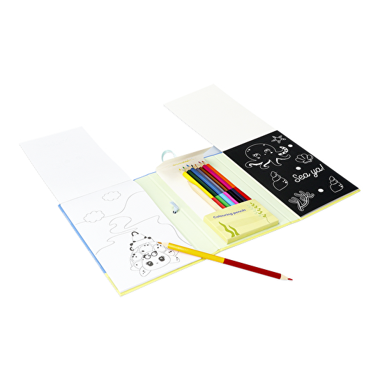 Flying Tiger Copenhagen Seyahat Boy Boyama Kitabı Seti