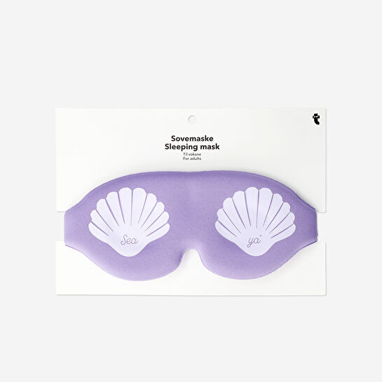 Flying Tiger Copenhagen Mor İstiridye Desenli Uyku Maskesi