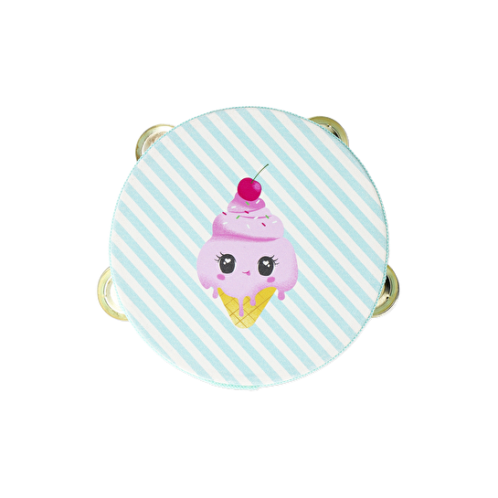 Flying Tiger Copenhagen Dondurma Desenli Çizgili Ahşap Tef