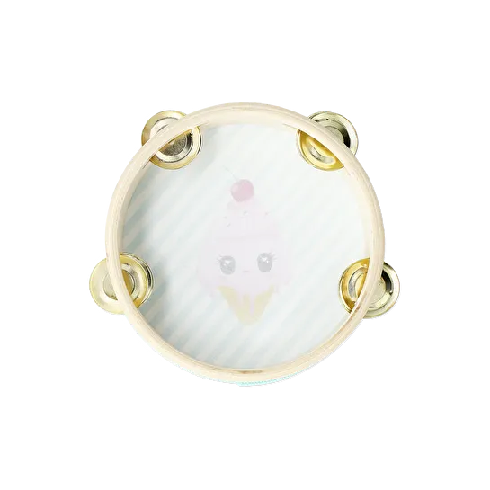 Flying Tiger Copenhagen Dondurma Desenli Çizgili Ahşap Tef