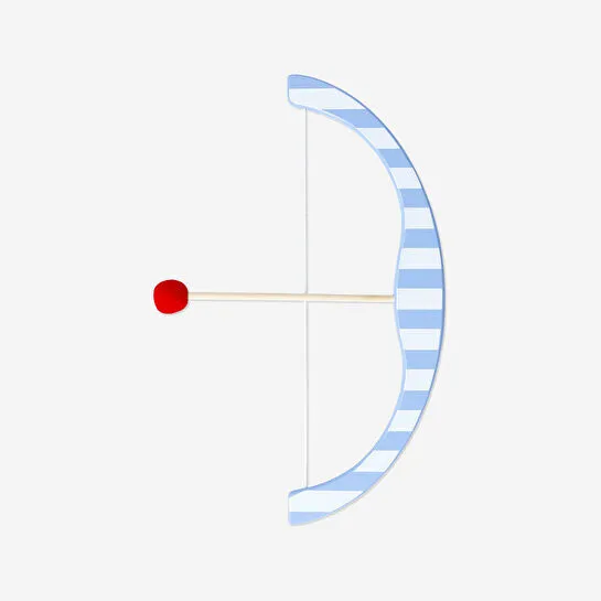 Flying Tiger Copenhagen Mavi Çizgili Ahşap Ok ve Yay Seti