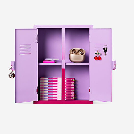 Flying Tiger Copenhagen Çift Kapılı Pembe Dekoratif Kilitli Dolap