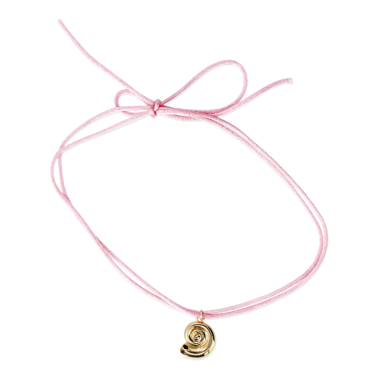 Flying Tiger Copenhagen Gold Deniz Kabuğu Detaylı Pembe Kolye