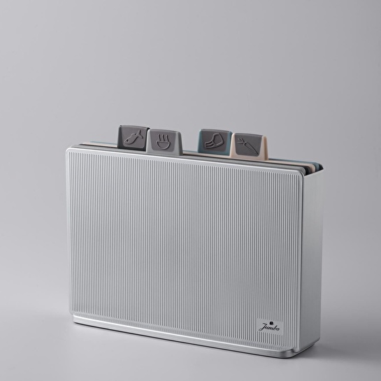 Jumbo Smart Grey Standlı 4'lü Kesme Tahtası Seti