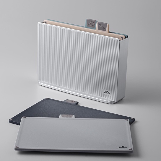 Jumbo Smart Grey Standlı 4'lü Kesme Tahtası Seti