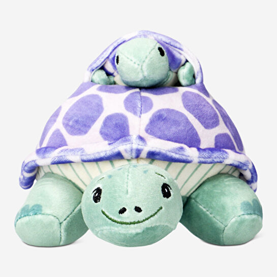 Flying Tiger Copenhagen Mor Kaplumbağa ve Yavrusu Peluş Oyuncak