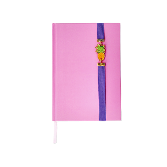 Flying Tiger Copenhagen Ananas Detaylı Pembe Defter
