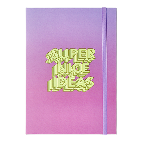 Flying Tiger Copenhagen Kalemli ve Yapışkan Not Kağıtlı Pembe Not Defteri Seti