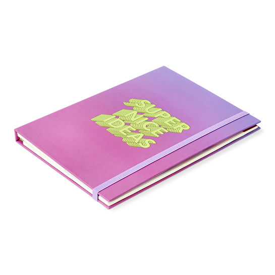 Flying Tiger Copenhagen Kalemli ve Yapışkan Not Kağıtlı Pembe Not Defteri Seti