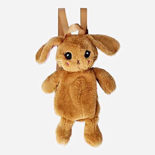 Flying Tiger Copenhagen Kahverengi Tavşan Şeklinde Kırtasiye Malzemeli Sırt Çantası