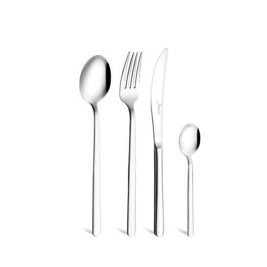 Jumbo 2900 Vannes 24 Parça 6 Kişilik Tatlı Çatal Kaşık Bıçak Takımı