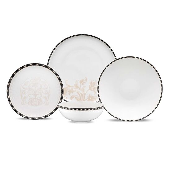 Jumbo New Baroque 24 Parça 6 Kişilik Yemek Takımı