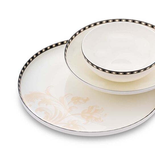 Jumbo New Baroque 24 Parça 6 Kişilik Yemek Takımı