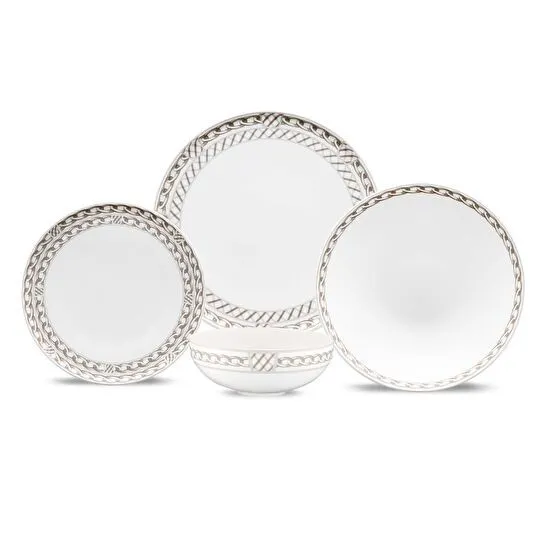 Jumbo Chains 24 Parça 6 Kişilik Yemek Takımı