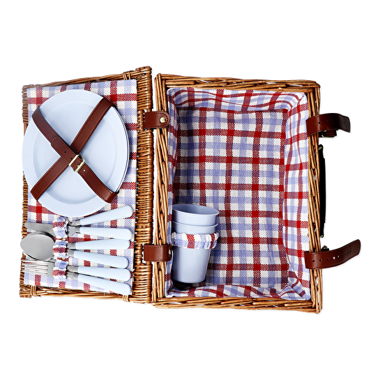 Flying Tiger Copenhagen Sofra Takımı İçeren Piknik Sepeti