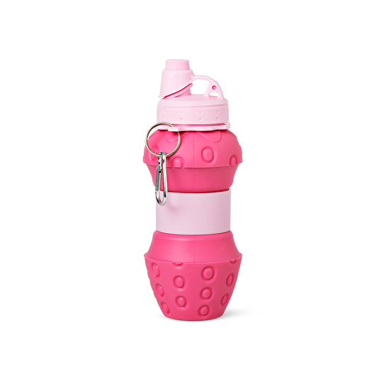 Flying Tiger Copenhagen Pembe Cupcake Şekilli Katlanabilir Silikon Matara